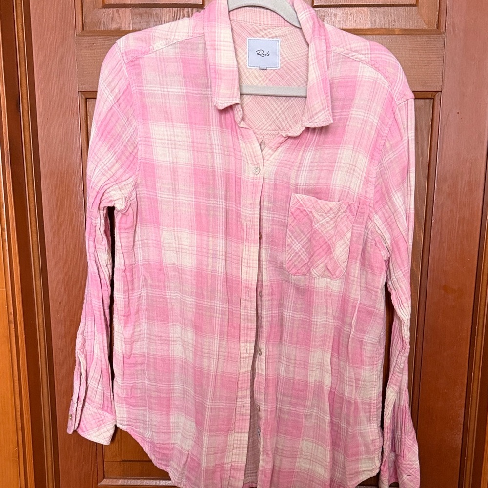Rails Ellis Pink Plaid Button-Down Shirt